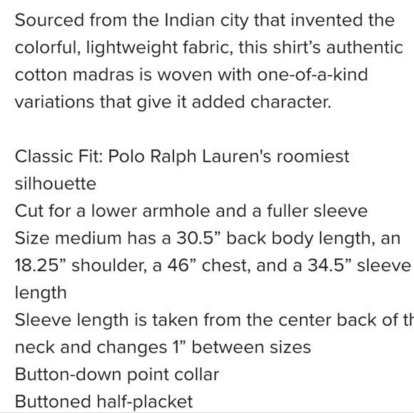 NWT Men's Ralph Lauren Polo Madras Classic-fit Popover Shirt - Picture 11 of 12